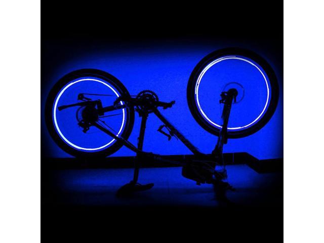 Yescom Bright LED Bike Wheel Light Auto Open and Close Bicycle Wheel Spoke Light String Blue