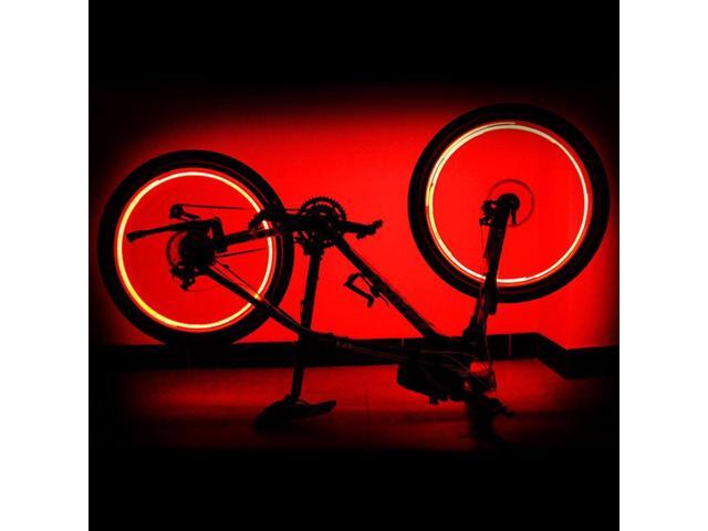 Yescom Bright LED Bike Wheel Light Auto Open and Close Bicycle Wheel Spoke Light String Red
