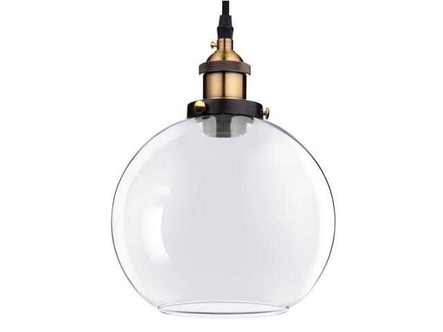 Photos - Chandelier / Lamp YescomUSA Vintage Industrial 7.9' Glass Ball Ceiling Light Pendant Chandelier Light 