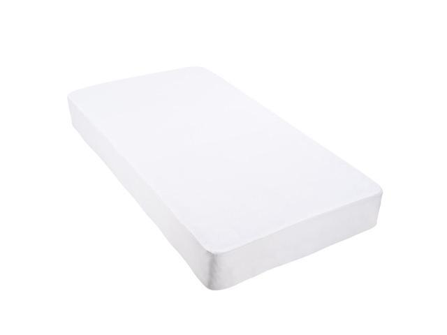 Cotton Terry Mattress Protector Waterproof Hypoallergenic Vinyl Free Anti Mite Fitted Cover Full
