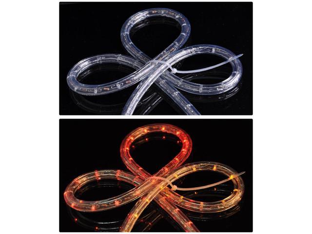 DELight 100pcs Self-Locking Nylon Straps Cable Wire Zip Ties for LED Neon Rope Light