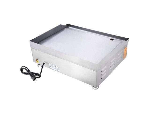 Electric Countertop Griddle 3500W 24' Flat Top Commercial Restaurant BBQ Grill
