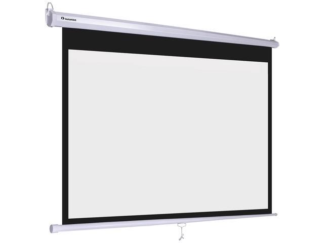 Instahibit 72' 16:9 63' x 35' Manual Projector Screen 4K Wall Mount Pull Down White