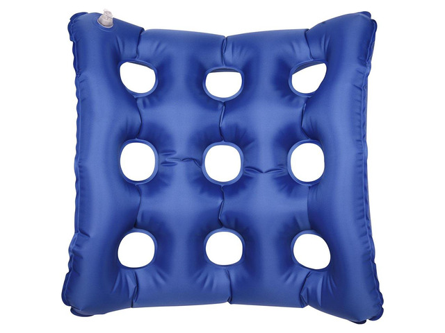 Air Inflatable Seat Cushion with Pump Square Seat Pad Anti Bedsore Pain Relief for Wheelchair Home