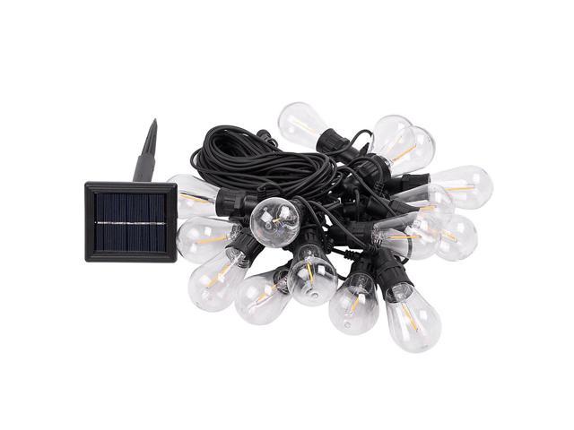 Photos - LED Strip YescomUSA 48 Ft Solar String Lights 15 LED Bulbs Shatterproof Plastic Lamps Outdoor 
