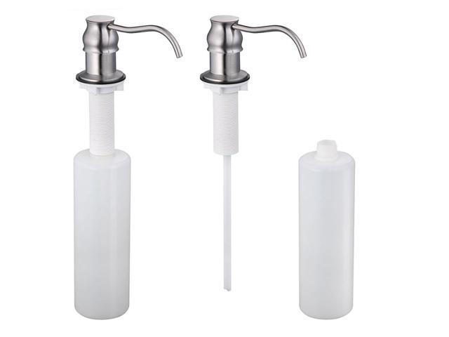 Aquaterior Built In Soap Dispenser Liquid Lotion Pump f/ Kitchen Bathroom Sink 400ml BN