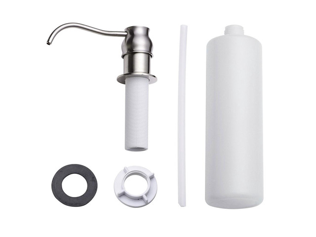 Aquaterior Built In Soap Dispenser Liquid Lotion Pump f/ Kitchen Bathroom Sink 400ml BN