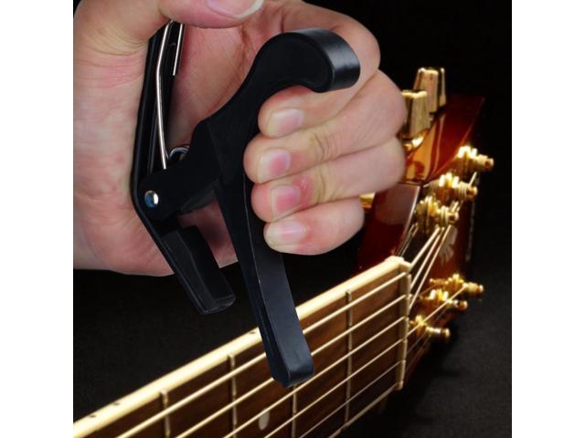 Clamp Key Trigger Capo For Acoustic Electric Classical Guitar Black