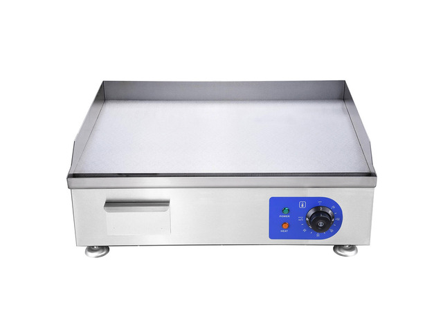 Electric Countertop Griddle 3500W 24' Flat Top Commercial Restaurant BBQ Grill