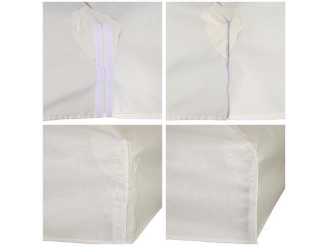 Yescom 10x10Ft Gazebo Top Replacement for beach cabanas for 1 Tier Outdoor Canopy Cover Patio Garden Yard Party White