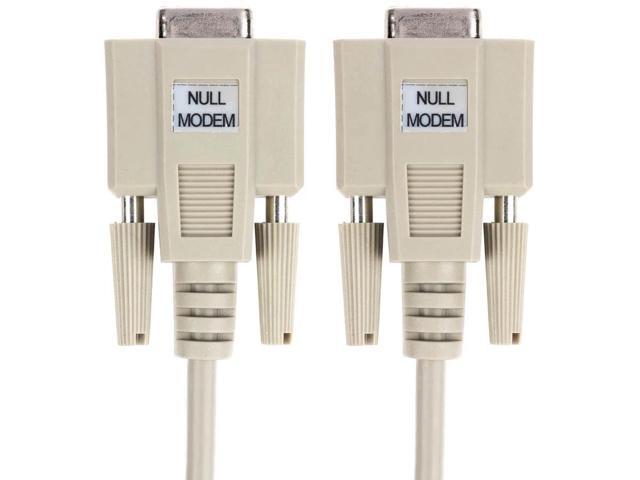 Monoprice Molded Null Modem Cable - 10 Feet - DB9 Female/Female