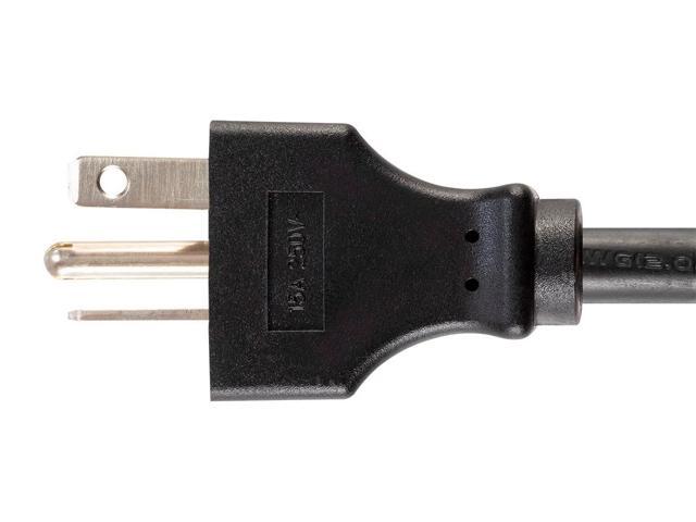 Monoprice Heavy Duty Power Cord - 3 Feet - Black NEMA 6-20P to IEC 60320 C13, 14AWG, 15A/1875W, SJT, 125V