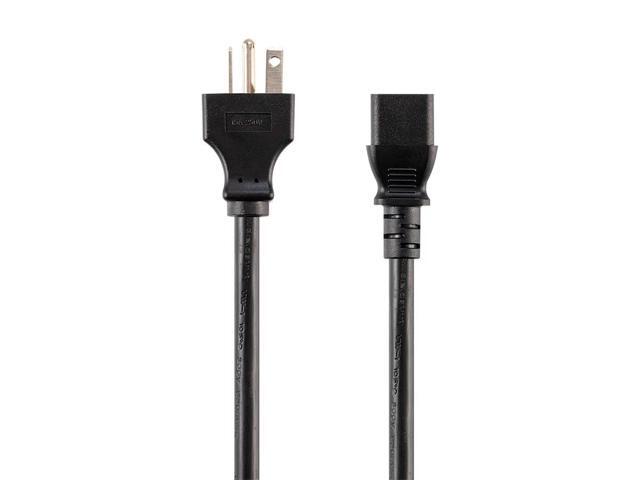 Monoprice Heavy Duty Power Cord - 3 Feet - Black NEMA 6-20P to IEC 60320 C13, 14AWG, 15A/1875W, SJT, 125V