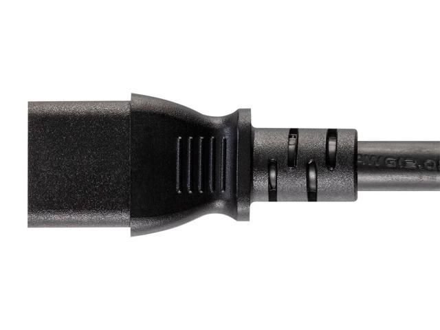 Monoprice Heavy Duty Power Cord - 3 Feet - Black NEMA 6-20P to IEC 60320 C13, 14AWG, 15A/1875W, SJT, 125V