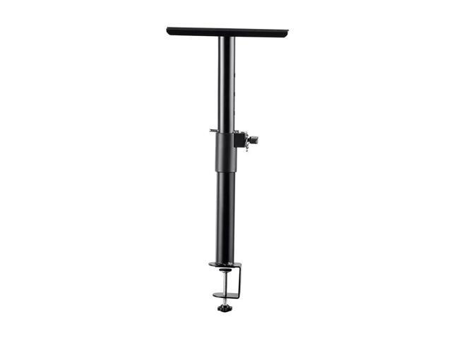 Monoprice Clamp-mounted Desktop Studio Monitor Stands (Pair) Heavy Duty Steel, Adjustable Height, Support Up to 22 lbs, Includes Antislip Pads -...