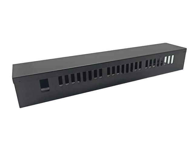 Monoprice 2U 19in Metal Rackmount Cable Management Panel, Protects Cables, Promotes Good Airflow, Easy Grouping of Cables, Cable Organization