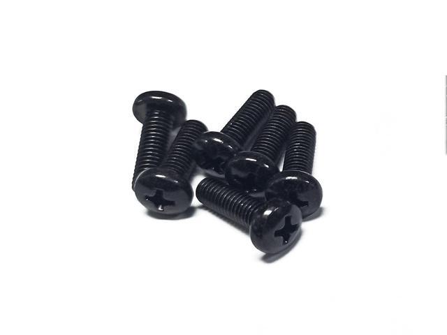 Monoprice M6 x 16mm Server Rack Mount Cage Nuts, Screws and Washers (50 sets) Zinc Plated, Black, For Cabinet or Server Racks Tapped with 12/24...
