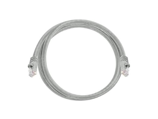 Monoprice Cat5e Ethernet Patch Cable - 3 Feet - Gray Network Internet Cord - RJ45, Stranded, 350Mhz, UTP, Pure Bare Copper Wire, Crossover, 24AWG