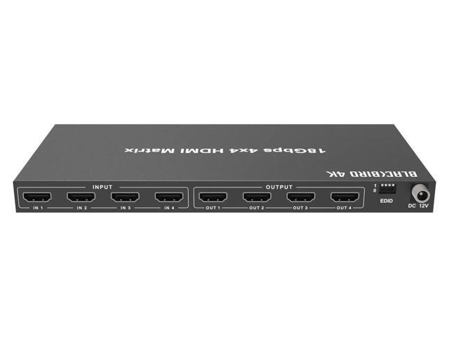 Monoprice Blackbird 4K 4x4 HDMI Matrix 18G 4K@60Hz YCbCr 4:4:4 EDID 4K to 1080p Downscaler IR HDR HDR10 HDR10+ - image 5