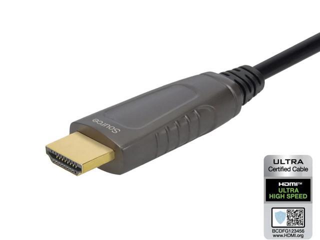 Monoprice 8K Certified Ultra High Speed Active HDMI Cable - 7.5 Meters (24 Feet) HDMI 2.1, AOC, for PlayStation 5, Xbox Series X, Xbox Series S -...