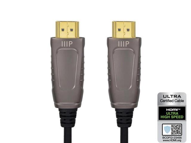 Monoprice 8K Certified Ultra High Speed Active HDMI Cable - 7.5 Meters (24 Feet) HDMI 2.1, AOC, for PlayStation 5, Xbox Series X, Xbox Series S -...