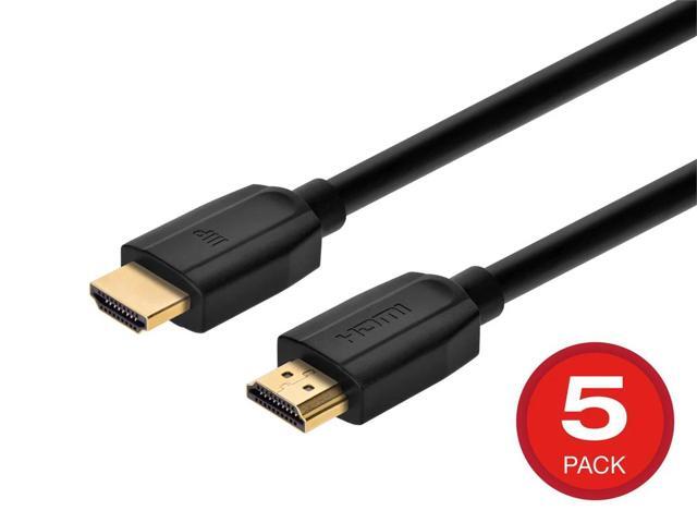 Monoprice 8K Certified Ultra High Speed HDMI 2.1 Cable - 15 Feet - Black (5 Pack) 48Gbps, Compatible with Sony PlayStation 5, PlayStation 5 Digital...
