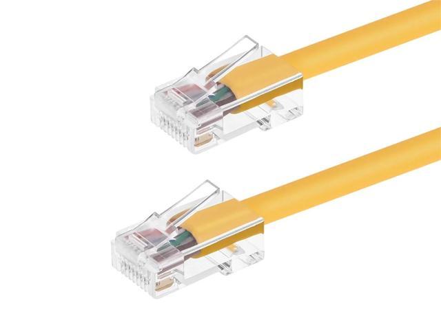Monoprice Cat6 Ethernet Patch Cable - 7 Feet - Yellow Network Internet Cord - RJ45, Stranded, 550Mhz, UTP, Pure Bare Copper Wire, 24AWG -...