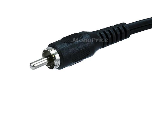 Monoprice 6inch RCA Male Mono to Female Stereo Splitter Cable
