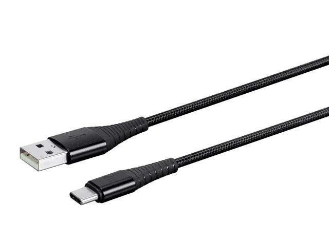 Monoprice USB 2.0 C to A Cable 3ft Black (3 Pack) For Samsung S10 S9 S8 S20 Plus