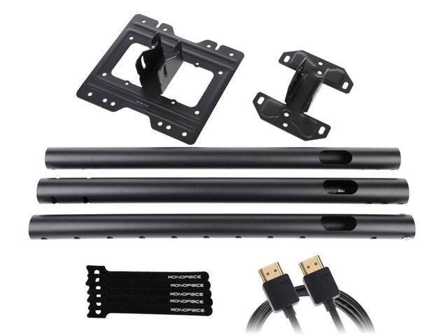 Monoprice Extra Long Ceiling TV Mount Bracket - For TVs 23in to 43in, Max Weight 110 lbs., Extension Range of 28.3in to 62.6in, VESA Patterns up to...