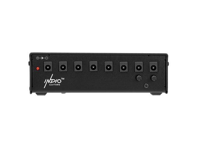Monoprice Power Block Fully Isolated 8output Guitar Pedal Power Supply for Up to 8 Guitar and Bass Effects Pedals 6V/ 9V/12V- Indio Series