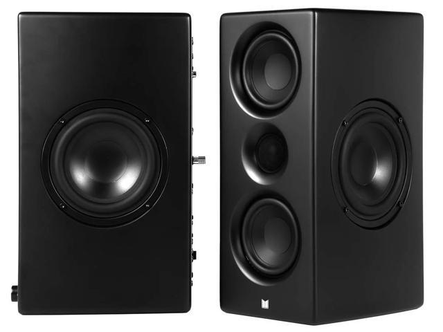 Monolith MTM-100 100 Watt Bluetooth aptX HD Powered Desktop Speakers with Optical and USB Inputs, Subwoofer Output, Remote Control Included, For...