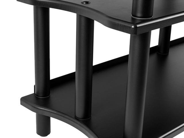 Monolith Double-Wide 3-Tier AV Stand - Black 300 lbs Weight Capacity Per Shelf, Organize and Display Your AV Components, Home Theater or...