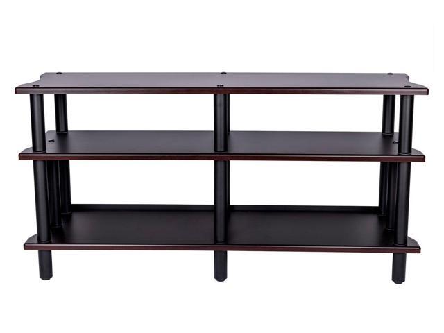 Monolith Double-Wide XL 3-Tier AV Stand - Espresso 300 lbs Weight Capacity Per Shelf, Organize and Display Your AV Components, Home Theater or...