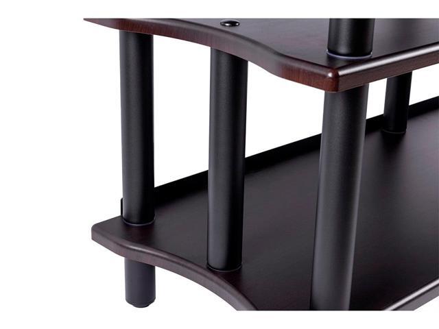 Monolith Double-Wide XL 3-Tier AV Stand - Espresso 300 lbs Weight Capacity Per Shelf, Organize and Display Your AV Components, Home Theater or...