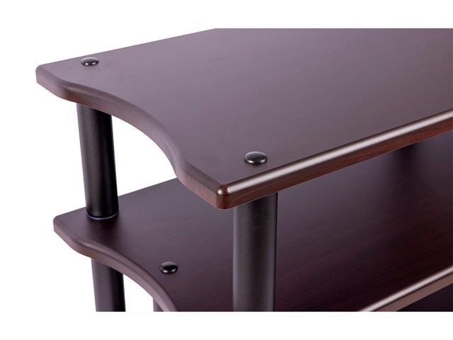 Monolith Double-Wide XL 3-Tier AV Stand - Espresso 300 lbs Weight Capacity Per Shelf, Organize and Display Your AV Components, Home Theater or...