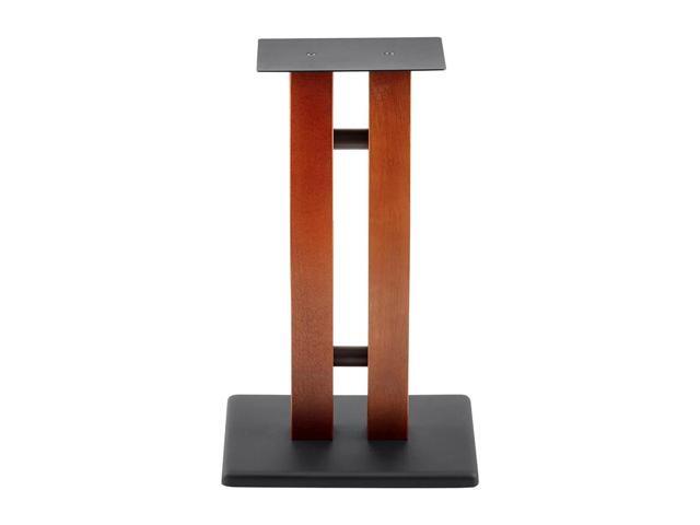 Monolith 18in Speaker Stands, Cherry (Each) Hold Speakers Weighing Up To 50 Pounds, Adjustable Floor Spikes, Perfect For Center or Bookshelf Speakers