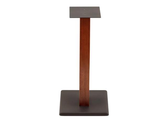 Monolith 18in Speaker Stands, Cherry (Each) Hold Speakers Weighing Up To 50 Pounds, Adjustable Floor Spikes, Perfect For Center or Bookshelf Speakers