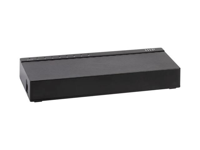 Monoprice 8-Port 10/100/1000Mbps Gigabit Ethernet Unmanaged Desktop Switch, RJ45, IEEE 802.3ab, Cat5e, Plug and Play, Fanless Design, for Gaming...