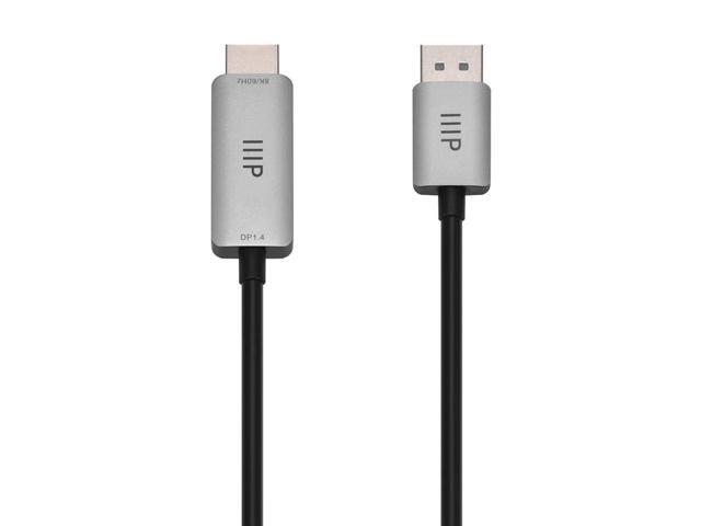 Monoprice DisplayPort 1.4 Cable to 8K HDMI - 3 Feet 32AWG, 8K@60Hz, Up To 32.4Gbps Bandwidth, For Video Game Console, Gaming Monitor, Apple TV,...