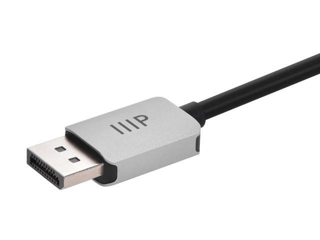 Monoprice DisplayPort 1.4 Cable to 8K HDMI - 3 Feet 32AWG, 8K@60Hz, Up To 32.4Gbps Bandwidth, For Video Game Console, Gaming Monitor, Apple TV,...