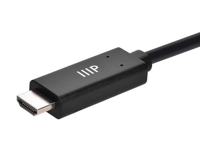 Monoprice DisplayPort 1.4 Cable to 8K HDMI - 10 Feet 30AWG, 8K@60Hz, Up To 32.4Gbps Bandwidth, For Video Game Console, Gaming Monitor, Apple TV,...