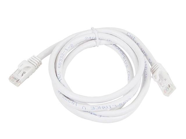 Monoprice Cat6 Ethernet Patch Cable - 7 Feet - White (12 pack) Snagless RJ45, Stranded, 550MHz, UTP, Pure Bare Copper Wire, 24AWG - Flexboot Series