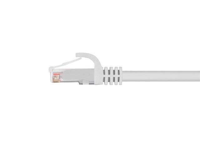 Monoprice 6in Cat6 UTP Snagless Ethernet Patch Cable White 12Ct 43339