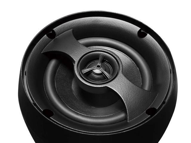 Monoprice Indoor/Outdoor IP66 Weather Resistant 70V/100V/8-Ohm Pendant Speaker - 4 Inch (Pair) Full-Range Sound, For Residential or Commercial...