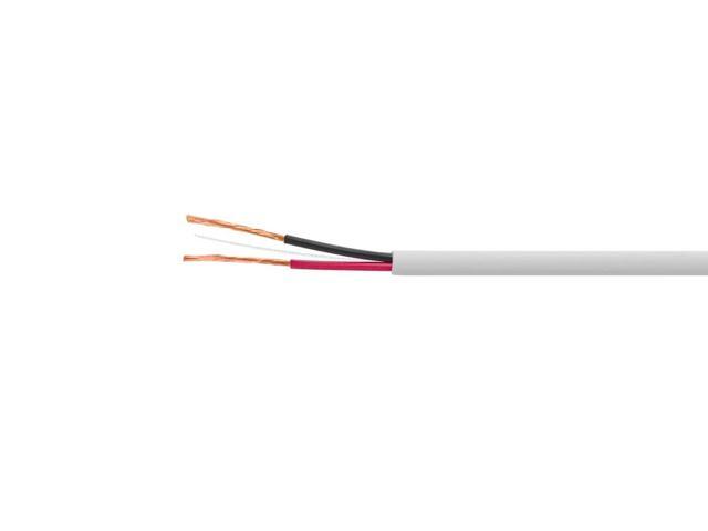 Monoprice Speaker Wire, CL3 Rated, 2-Conductor, 18AWG, 250ft, White
