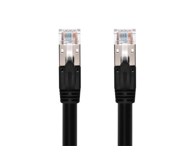 Monoprice Cat6A PoE Patch Cable - 3 Feet - Black 100W, PoE ++ (IEEE 802.3af/at/bt), UTP, 22AWG, 500MHz, Pure Bare Copper, Shielded RJ45, Ethernet...