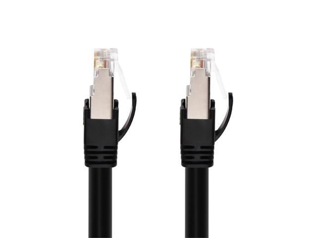 Monoprice Cat6A PoE Patch Cable - 15 Feet - Black 100W, PoE ++ (IEEE 802.3af/at/bt), UTP, 22AWG, 500MHz, Pure Bare Copper, Shielded RJ45,...
