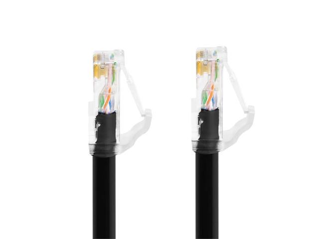 MonoPrice 15ft Cat6a Snagless UTP Network Patch Cable Black 44653