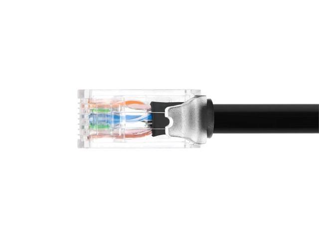 MonoPrice 15ft Cat6a Snagless UTP Network Patch Cable Black 44653